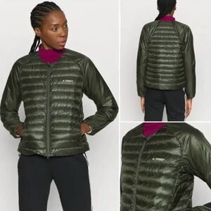 Adidas Terrex Women's Dark Green Puffer Jacket